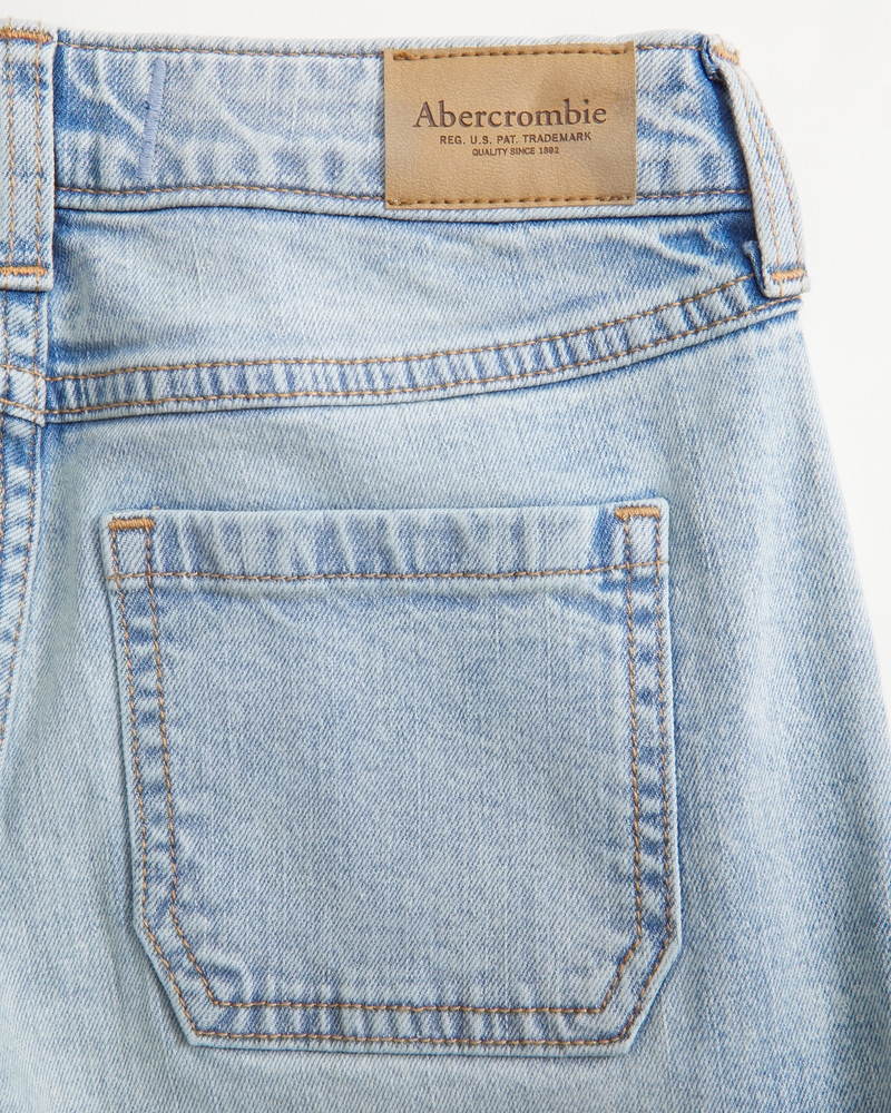 high rise barrel jeans