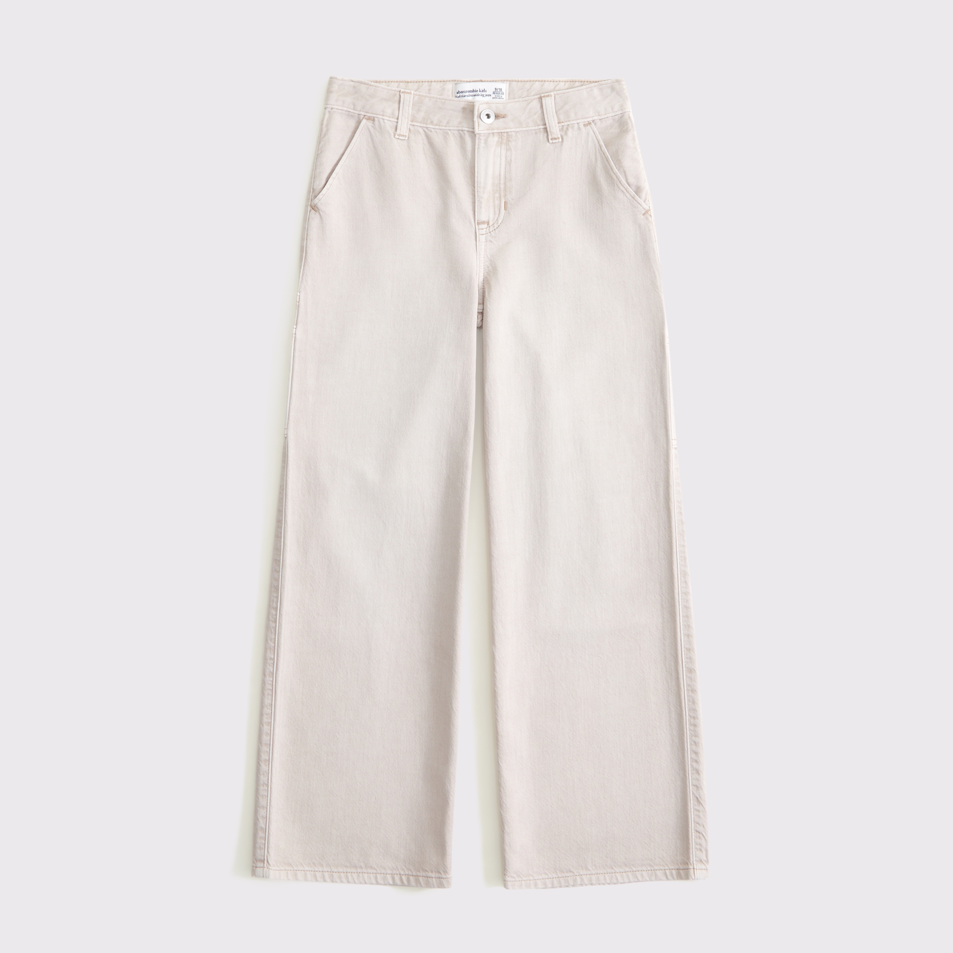 Abercrombie & Fitch Kids' High Rise Ultra Wide Leg Jeans In Brown