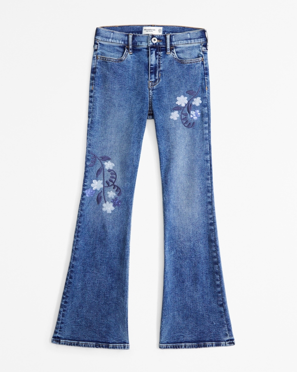 high rise flare jeans, Light Wash