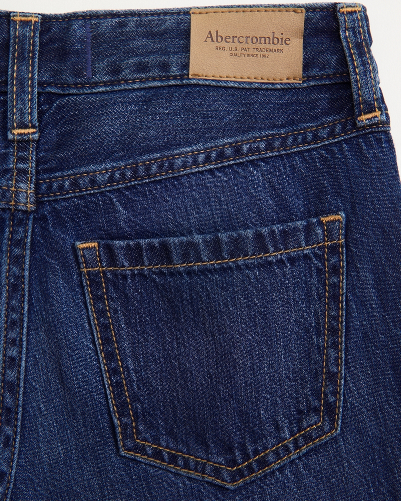 lightweight high rise ultra wide leg jeans