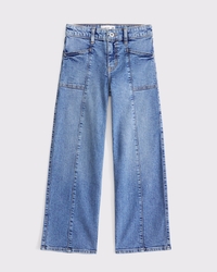 high rise wide leg jeans