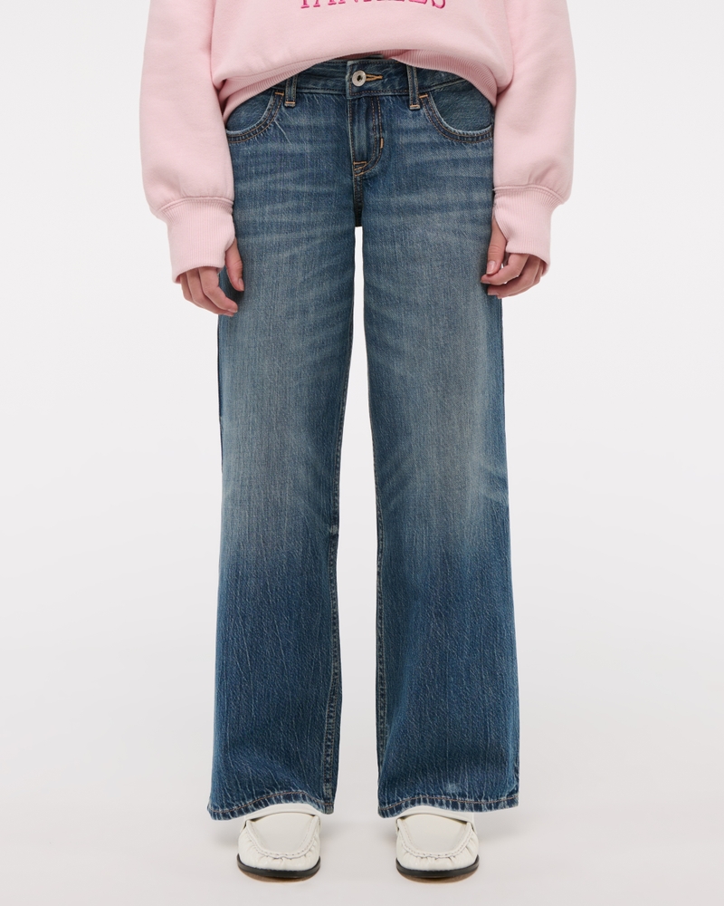 lightweight low rise baggy jeans