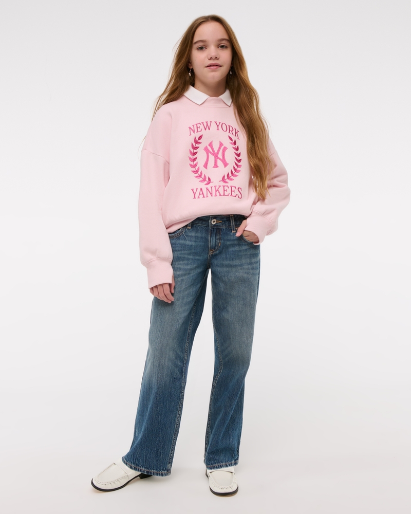 lightweight low rise baggy jeans