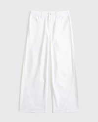 lightweight high rise ultra wide leg jeans