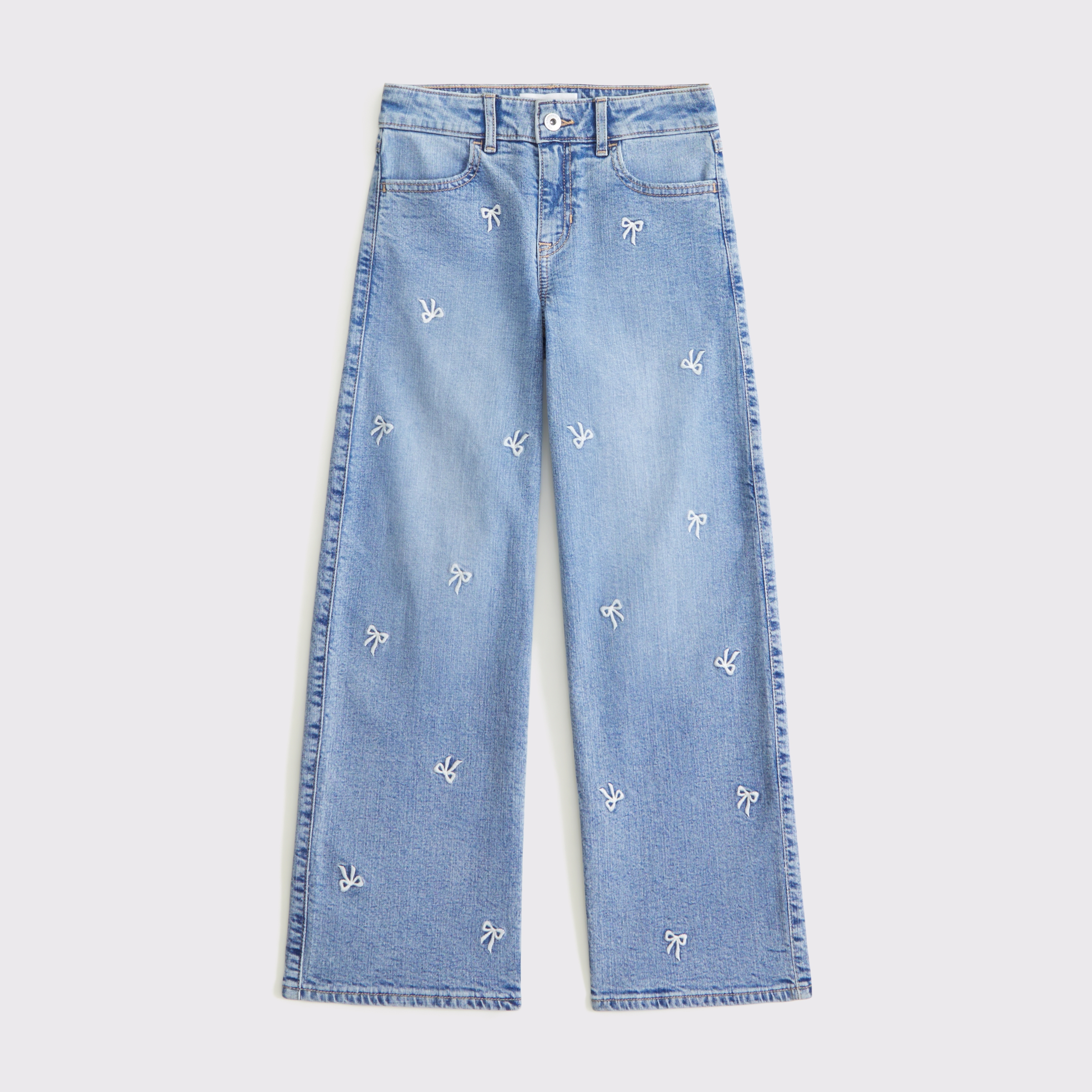 Abercrombie & Fitch Kids' High Rise Wide Leg Jeans
