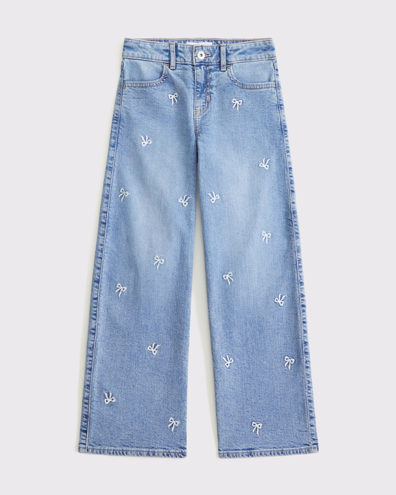 high rise wide leg jeans