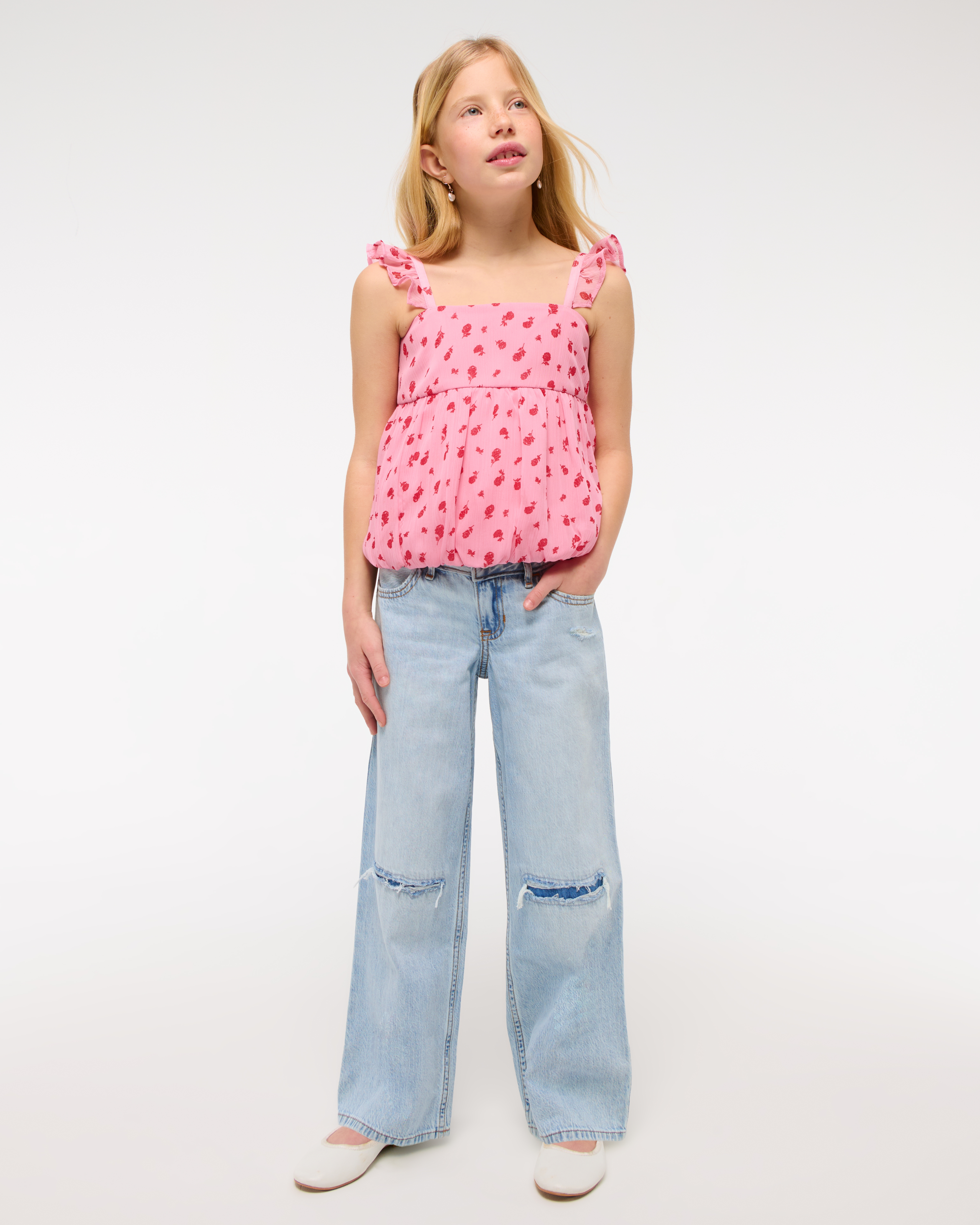 Abercrombie & Fitch Kids' Low Rise Baggy Jeans
