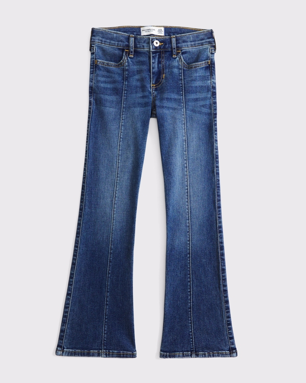 low rise bootcut jeans, Dark Wash view 1