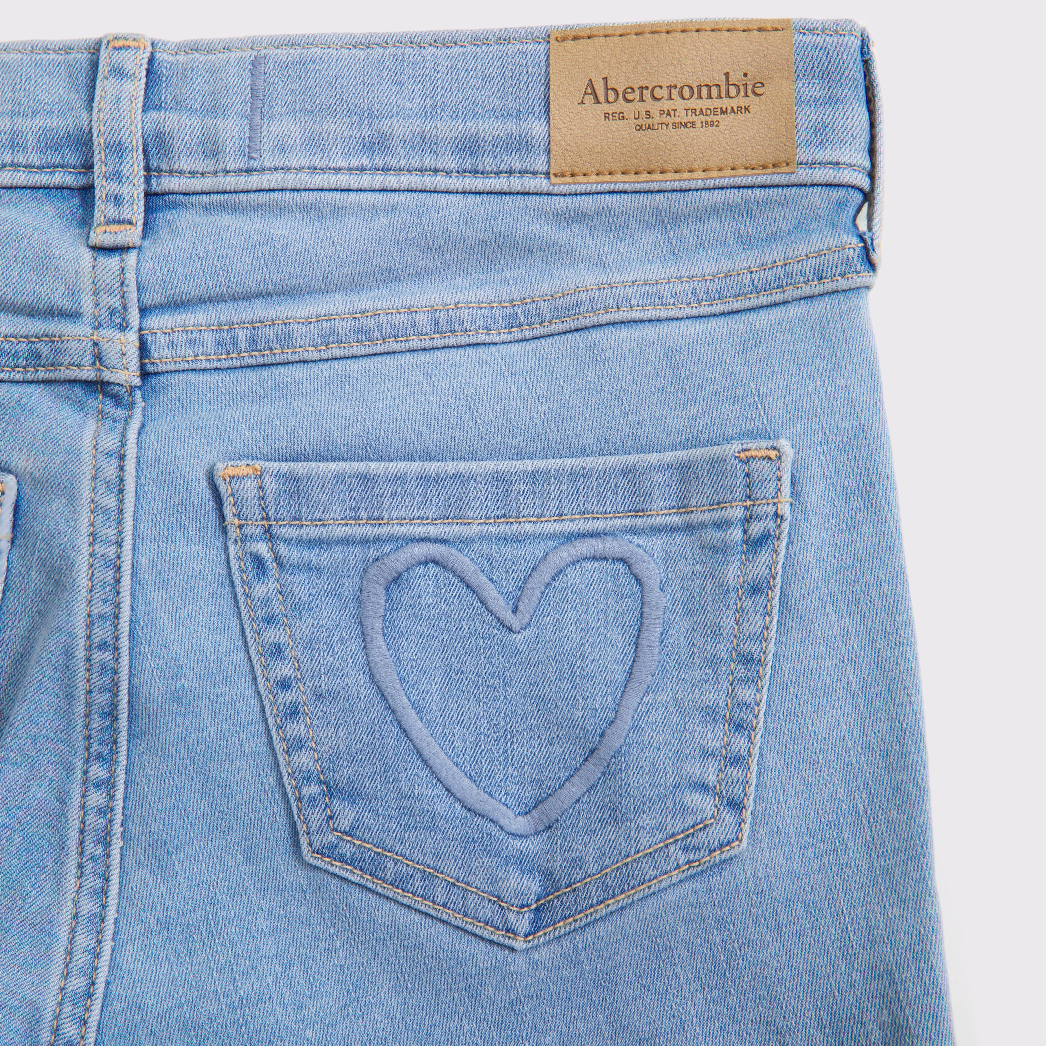 Abercrombie & Fitch Kids' High Rise Flare Jeans In Brown