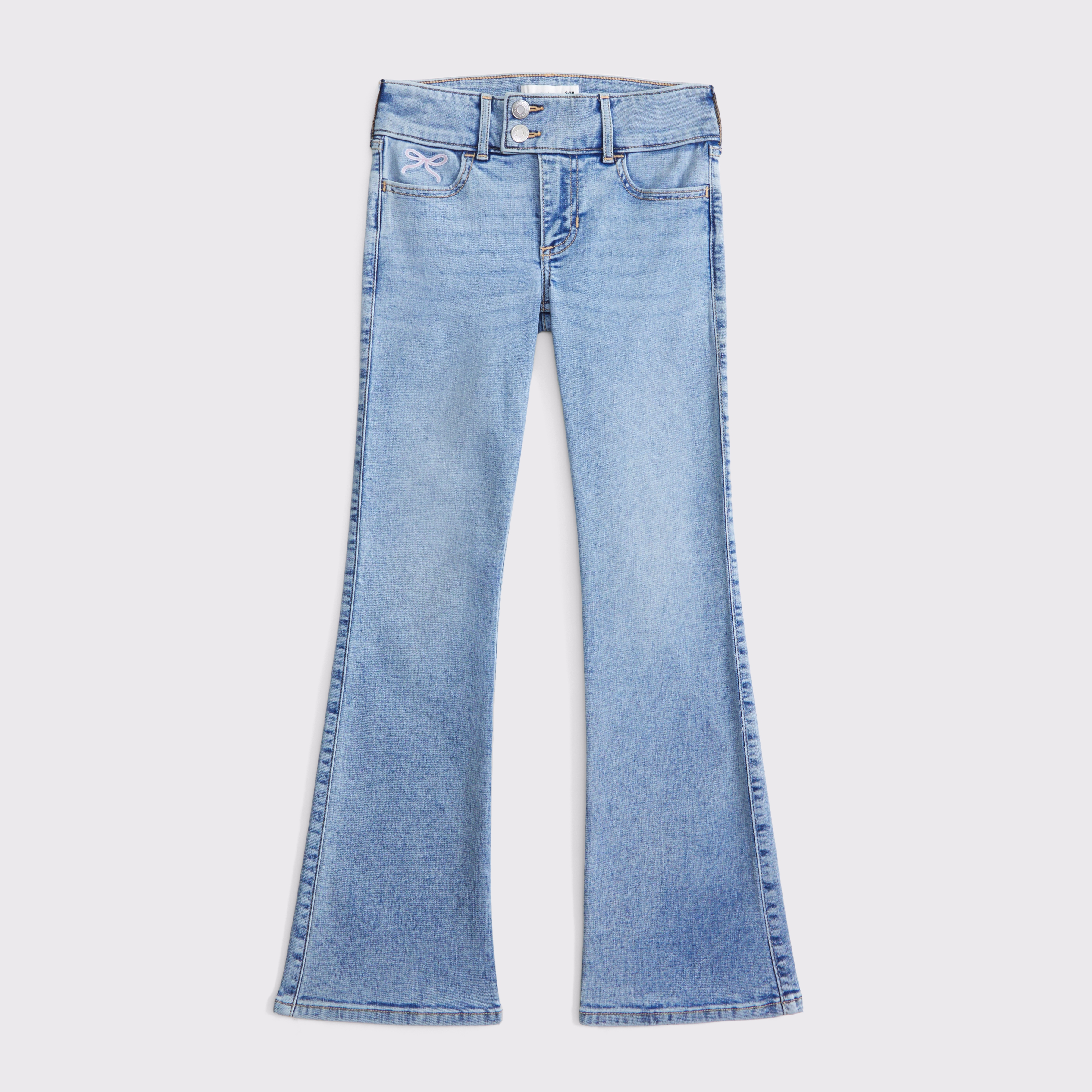 Abercrombie & Fitch Low Rise Bootcut Jeans In Brown