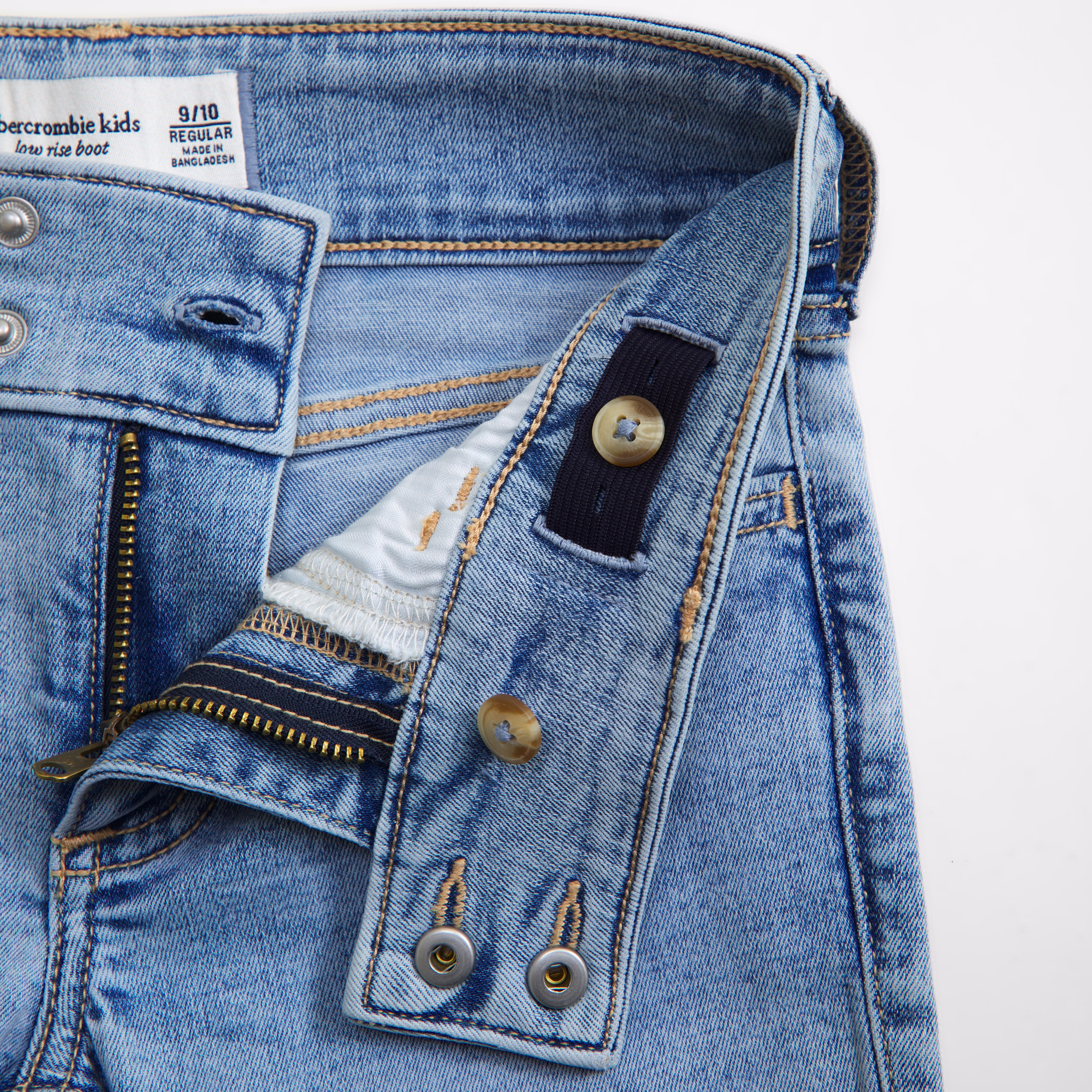 Abercrombie & Fitch Low Rise Bootcut Jeans In Brown