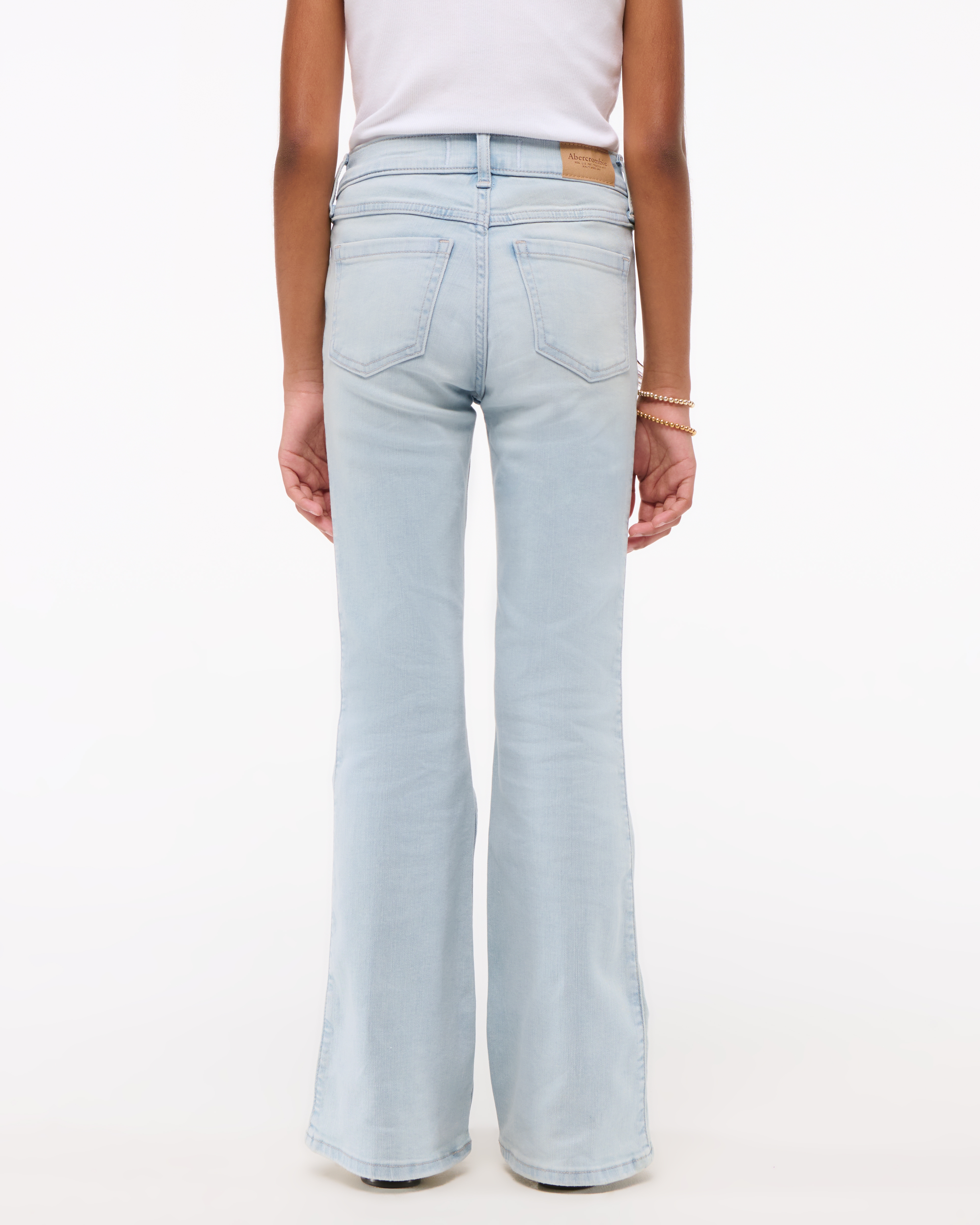 Abercrombie & Fitch High Rise Flare Jeans In Brown