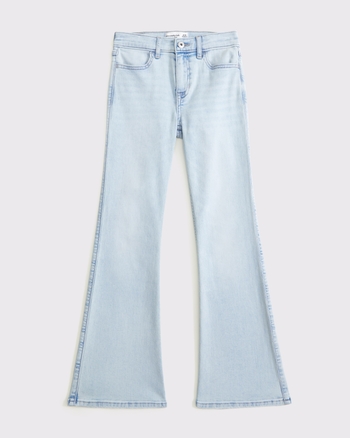 high rise flare jeans
