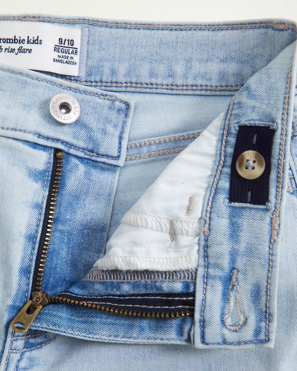 high rise flare jeans