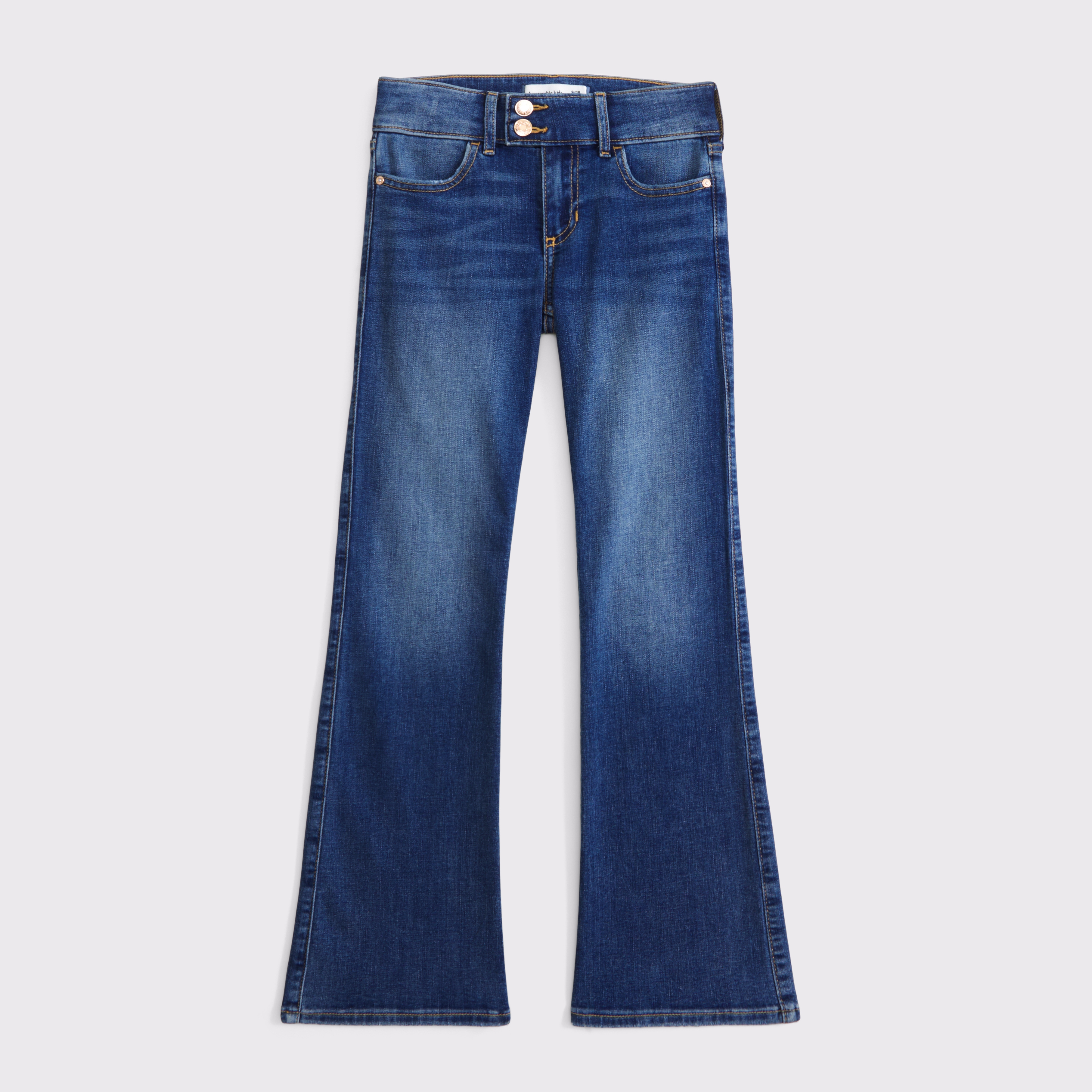 Abercrombie & Fitch Kids' Low Rise Bootcut Jeans In Blue