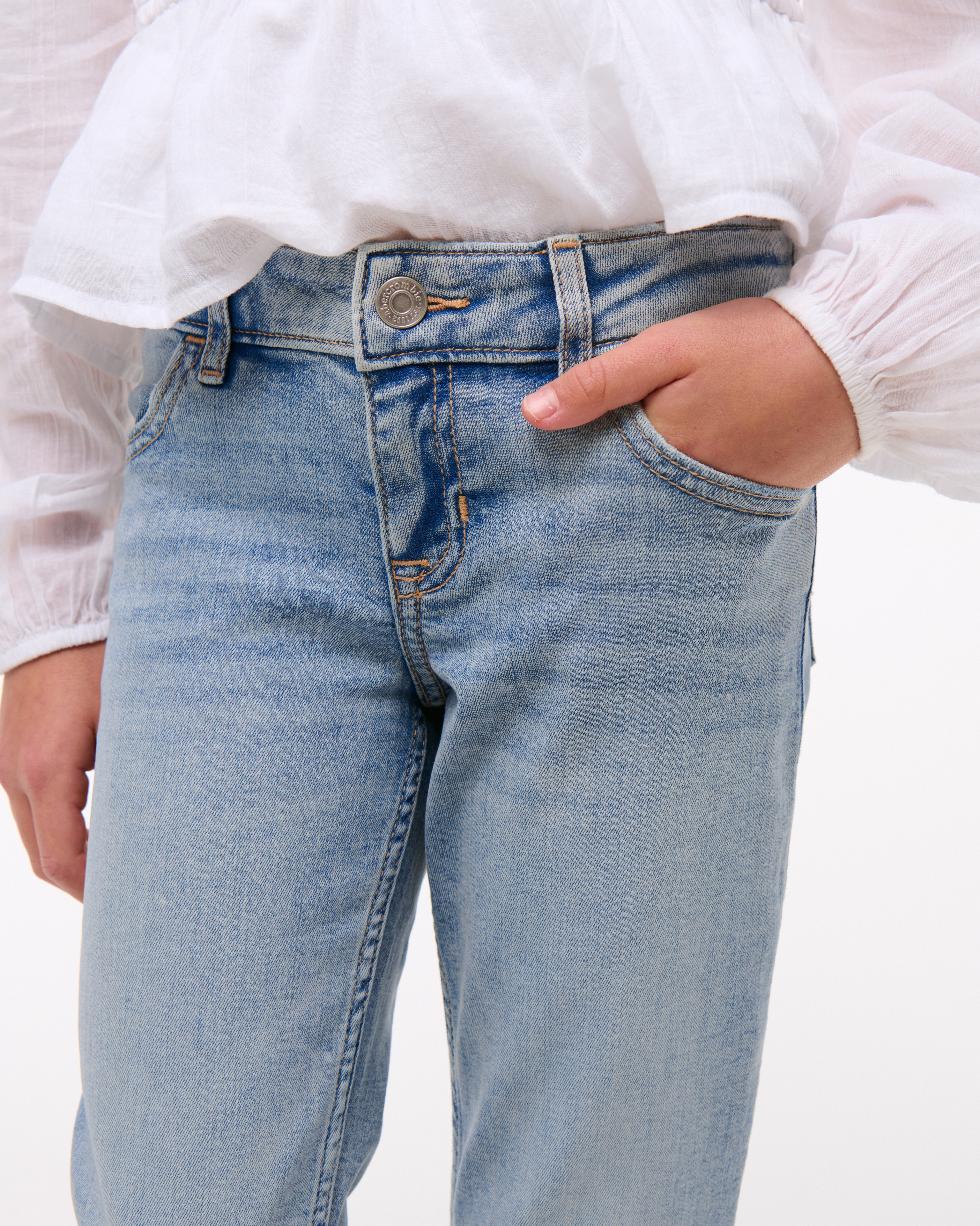 Abercrombie & Fitch Low Rise Skinny Jeans In Brown