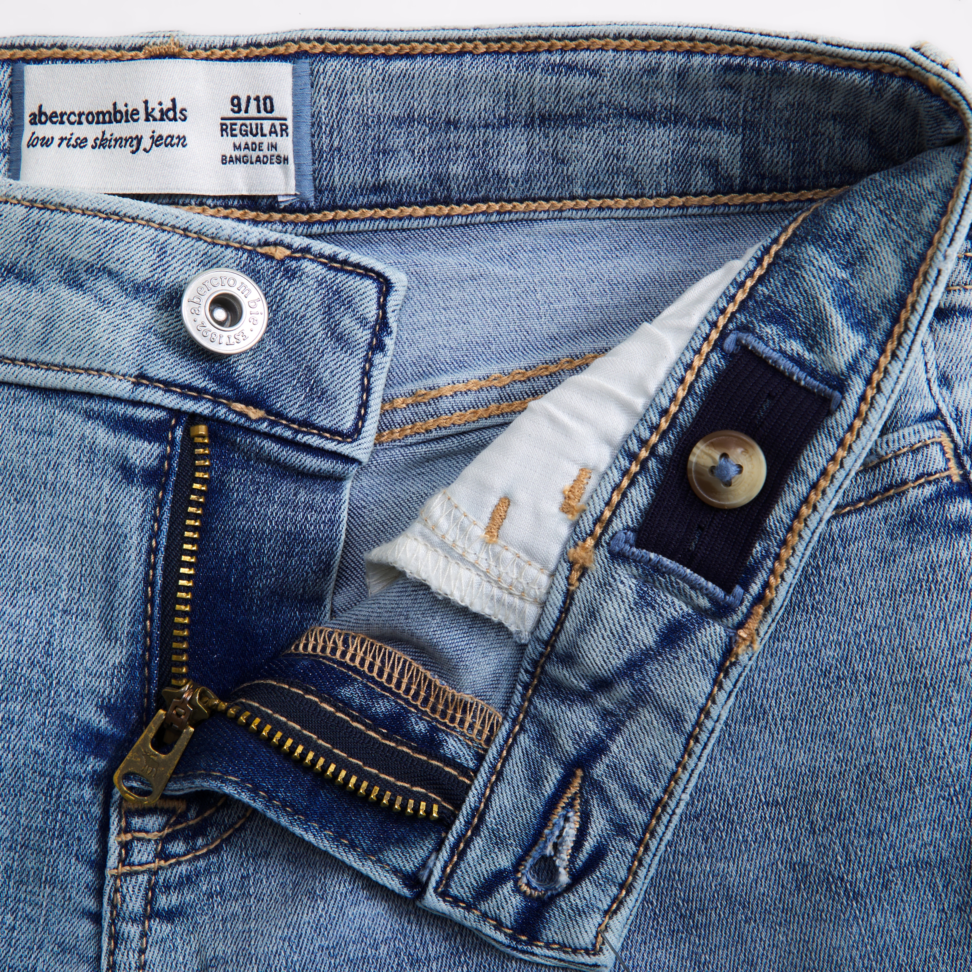 Abercrombie & Fitch Low Rise Skinny Jeans In Brown