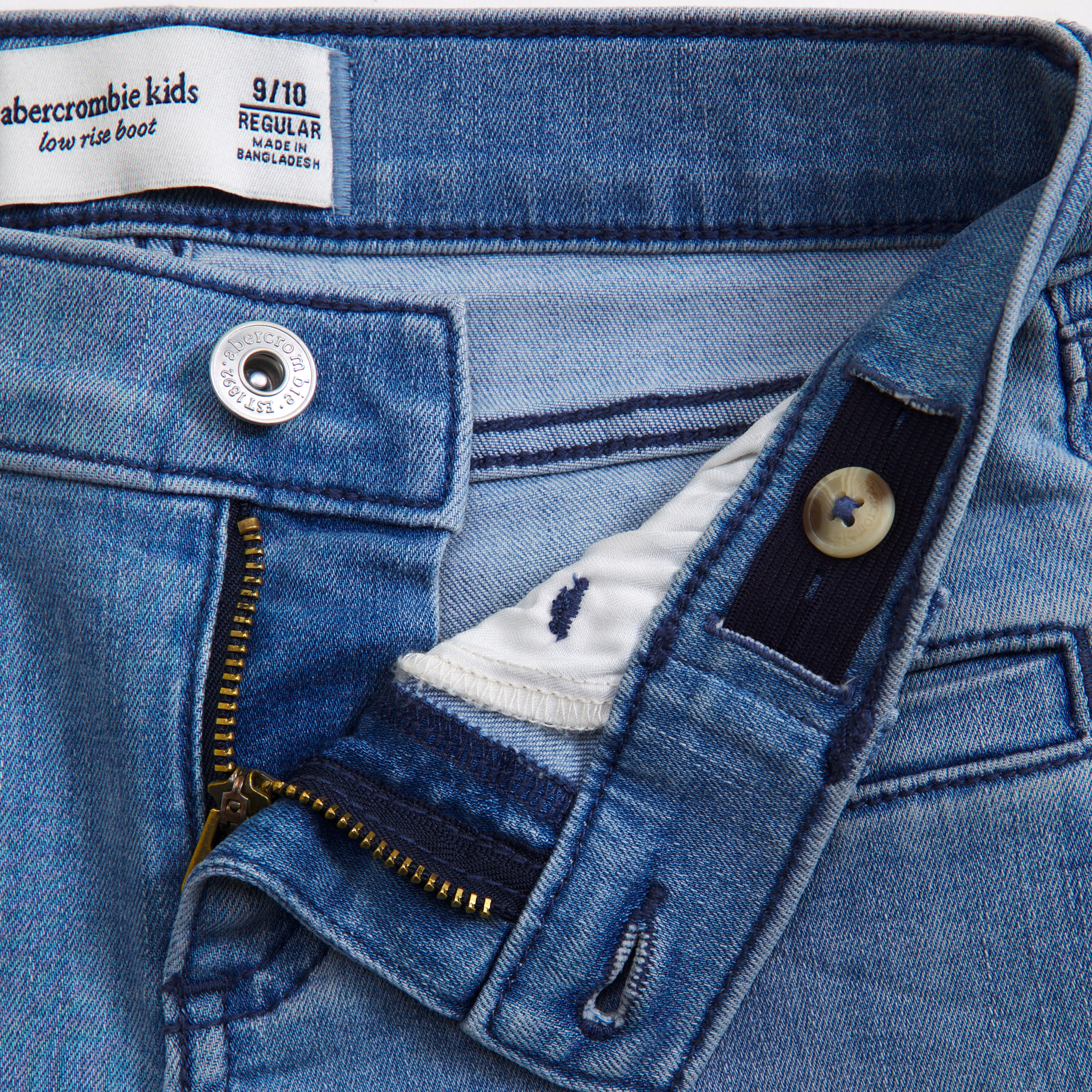 Abercrombie & Fitch Low Rise Bootcut Jeans In Brown