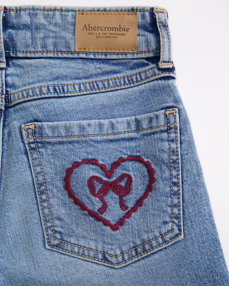high rise wide leg jeans