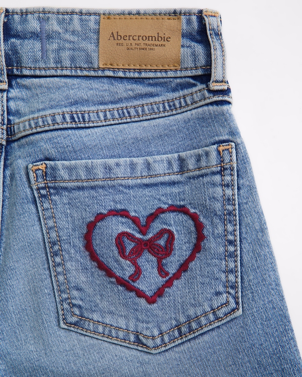 high rise wide leg jeans, Light Wash view 1