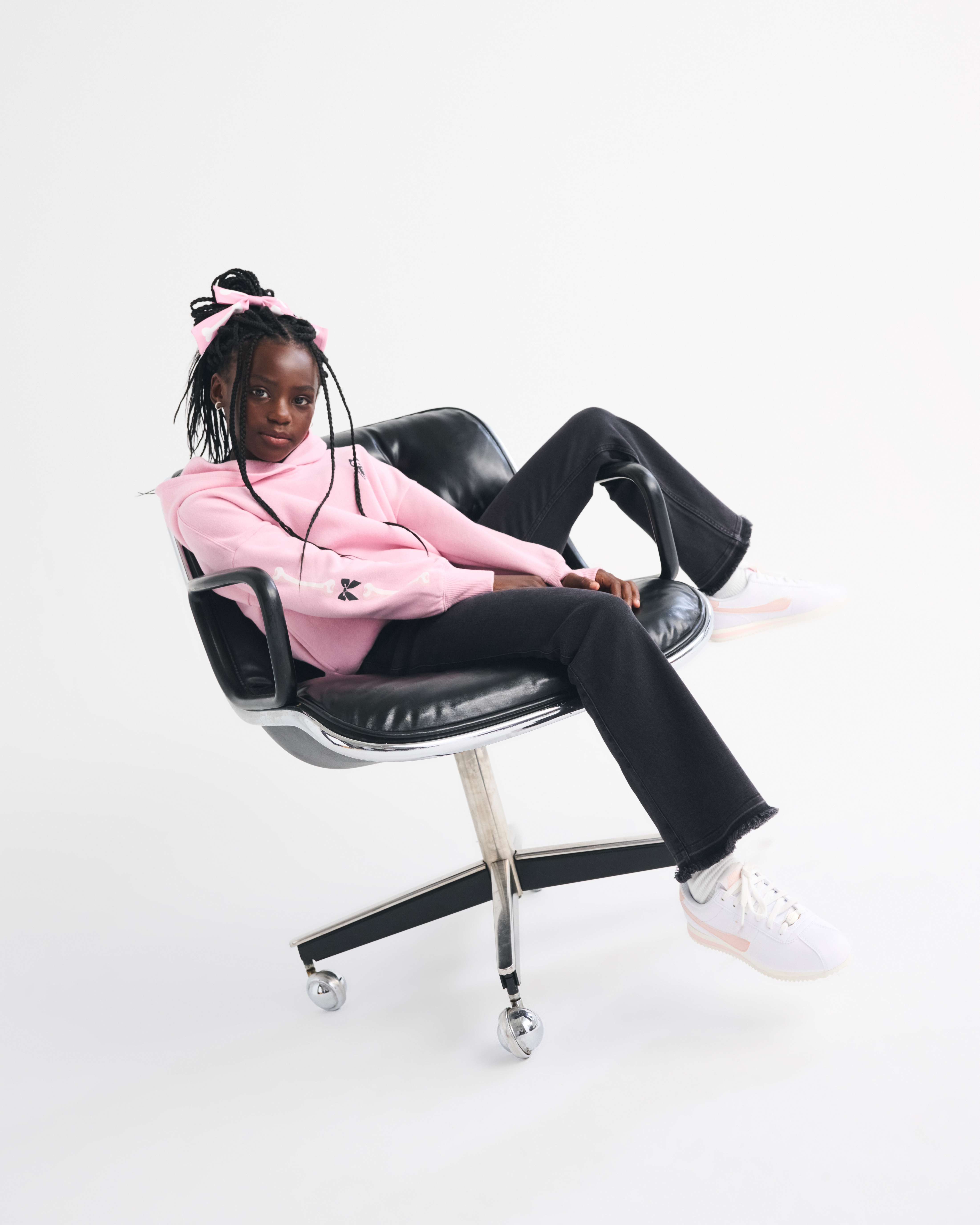 Abercrombie & Fitch High Rise Flare Jeans In Black