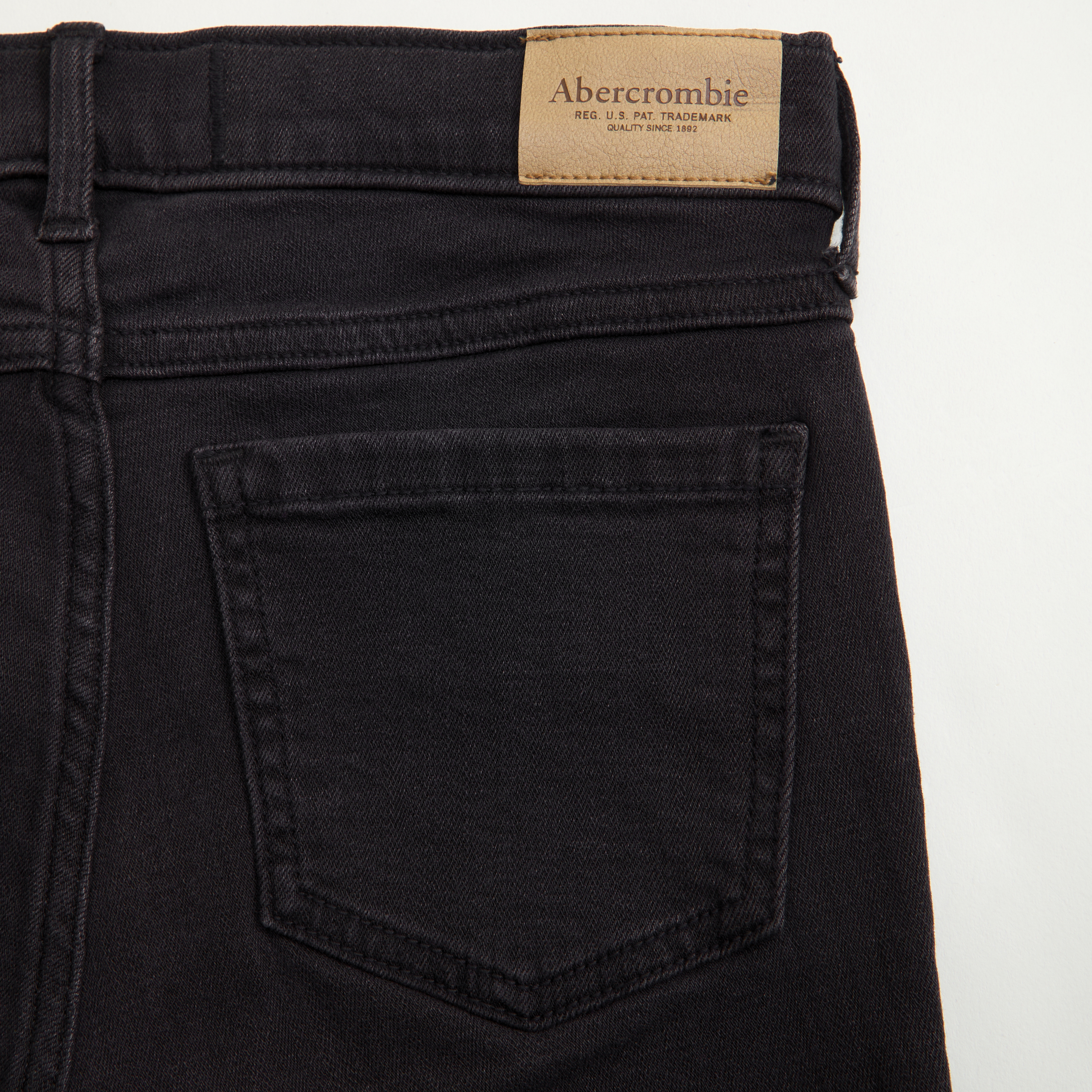 Abercrombie & Fitch High Rise Flare Jeans In Black