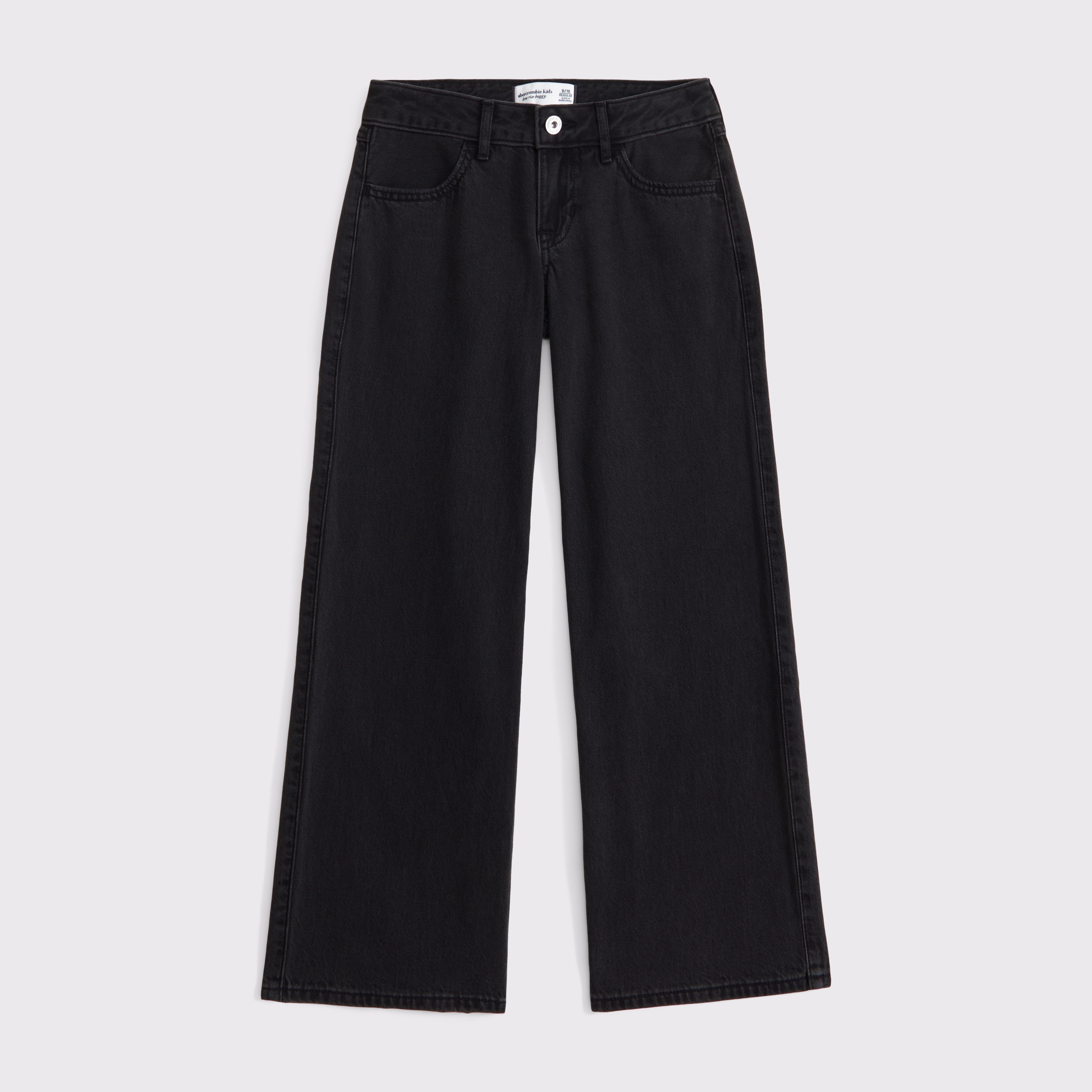 Abercrombie & Fitch Kids' Low Rise Baggy Jeans In Black
