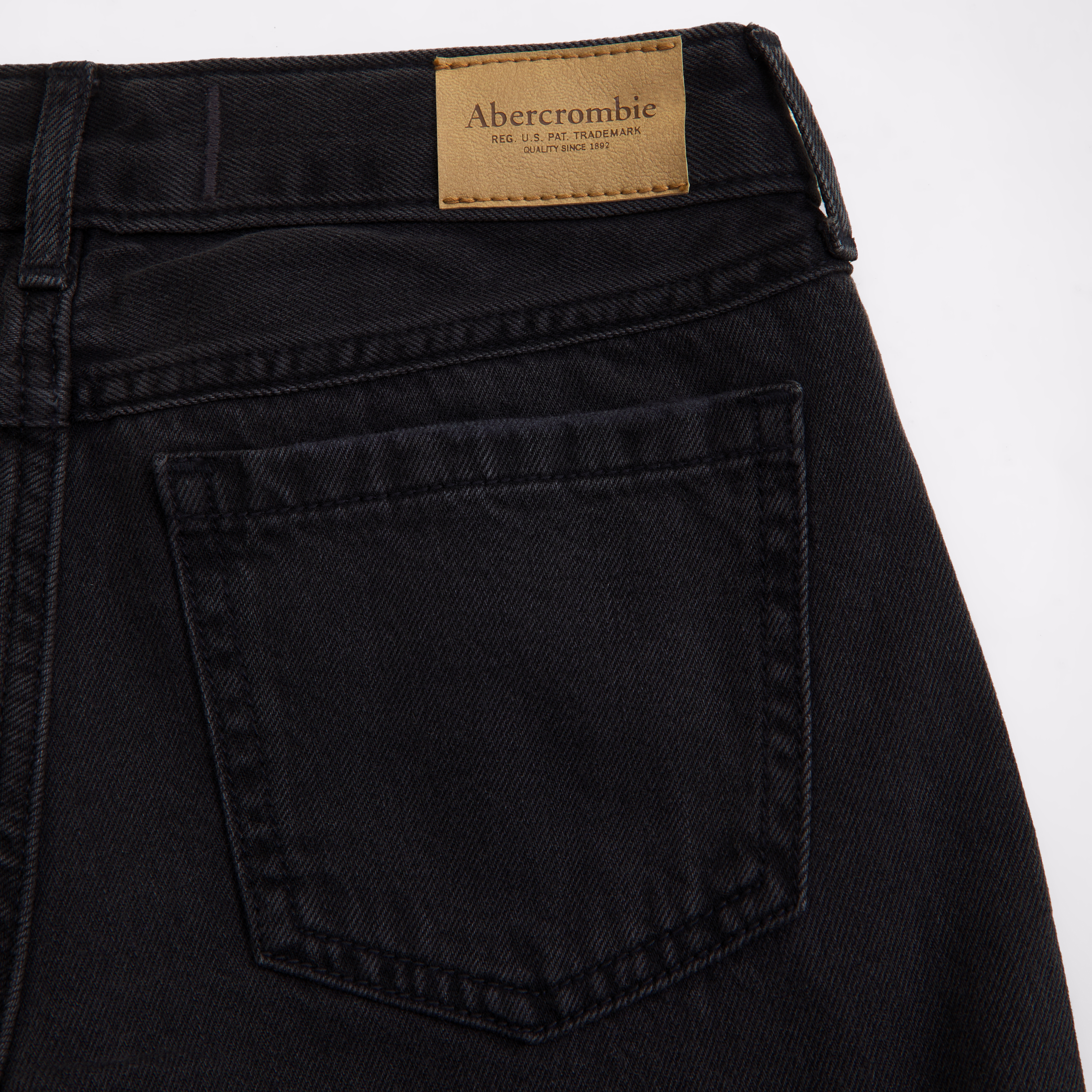 Abercrombie & Fitch Low Rise Baggy Jeans In Black