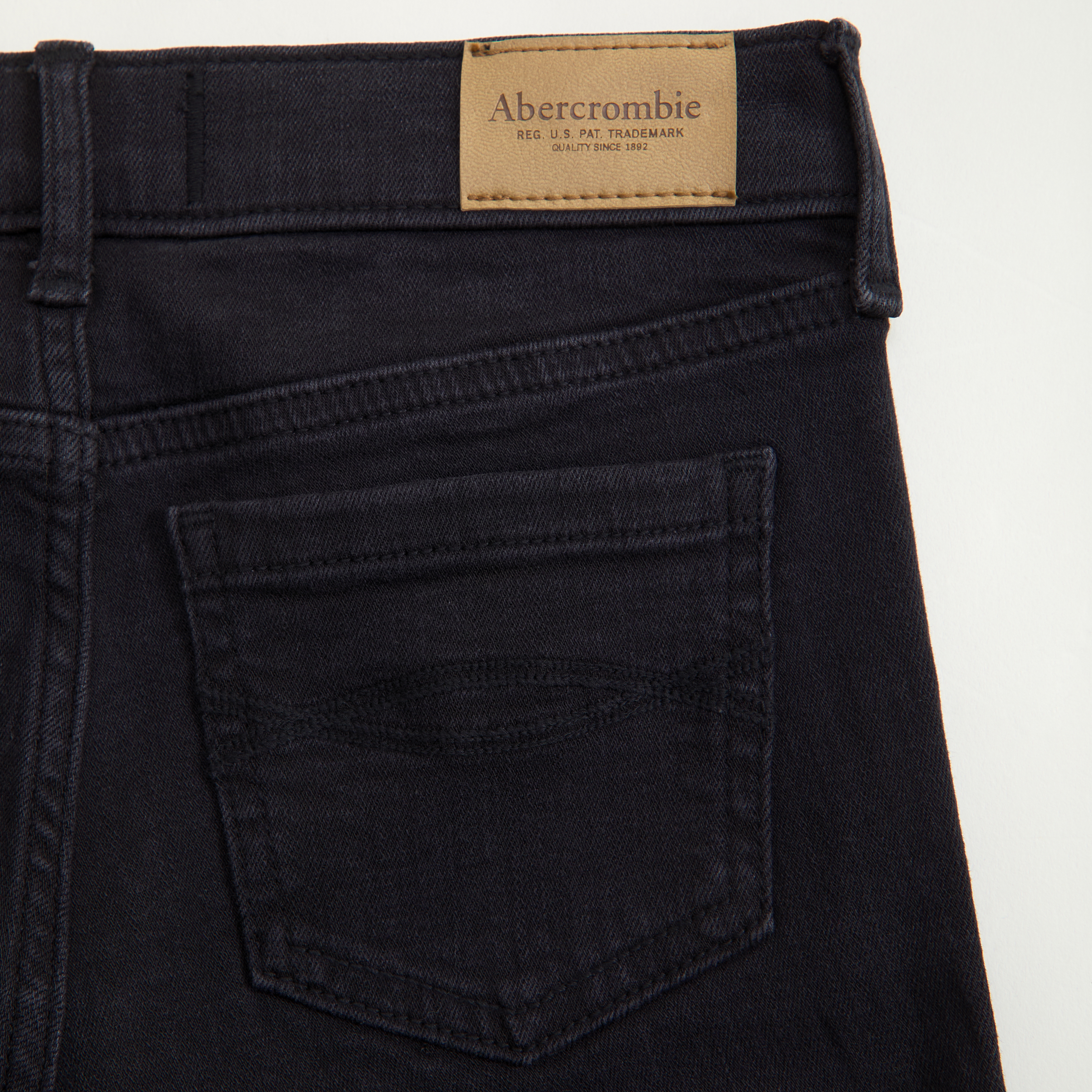 Abercrombie & Fitch Low Rise Bootcut Jeans In Black