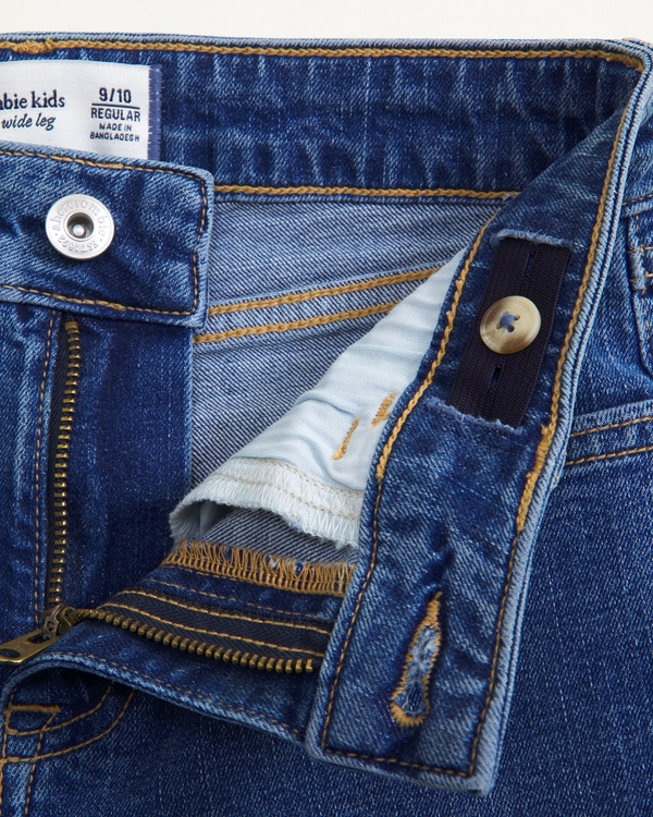 high rise wide leg jeans