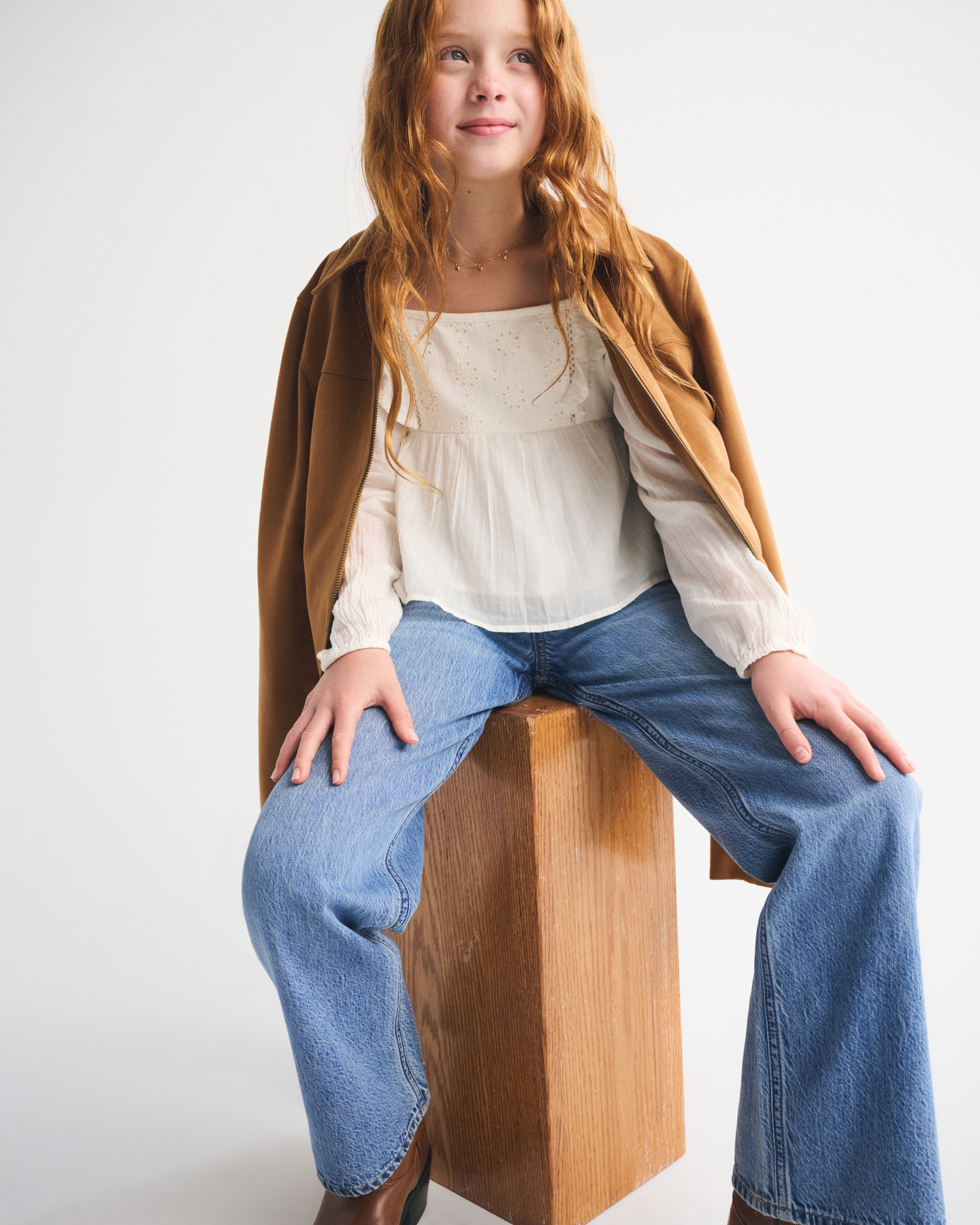 Abercrombie & Fitch Low Rise Baggy Jeans In Blue