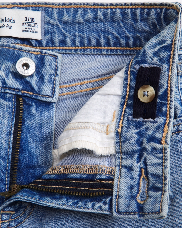 high rise wide leg jeans