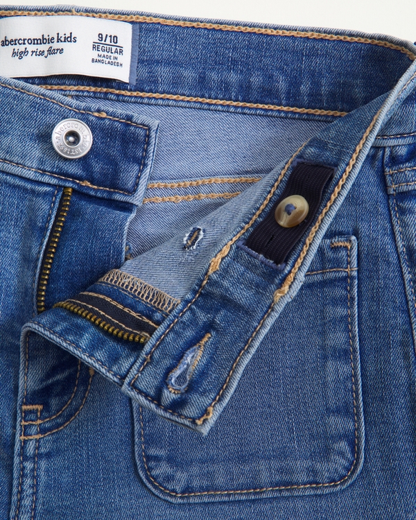 high rise flare jeans