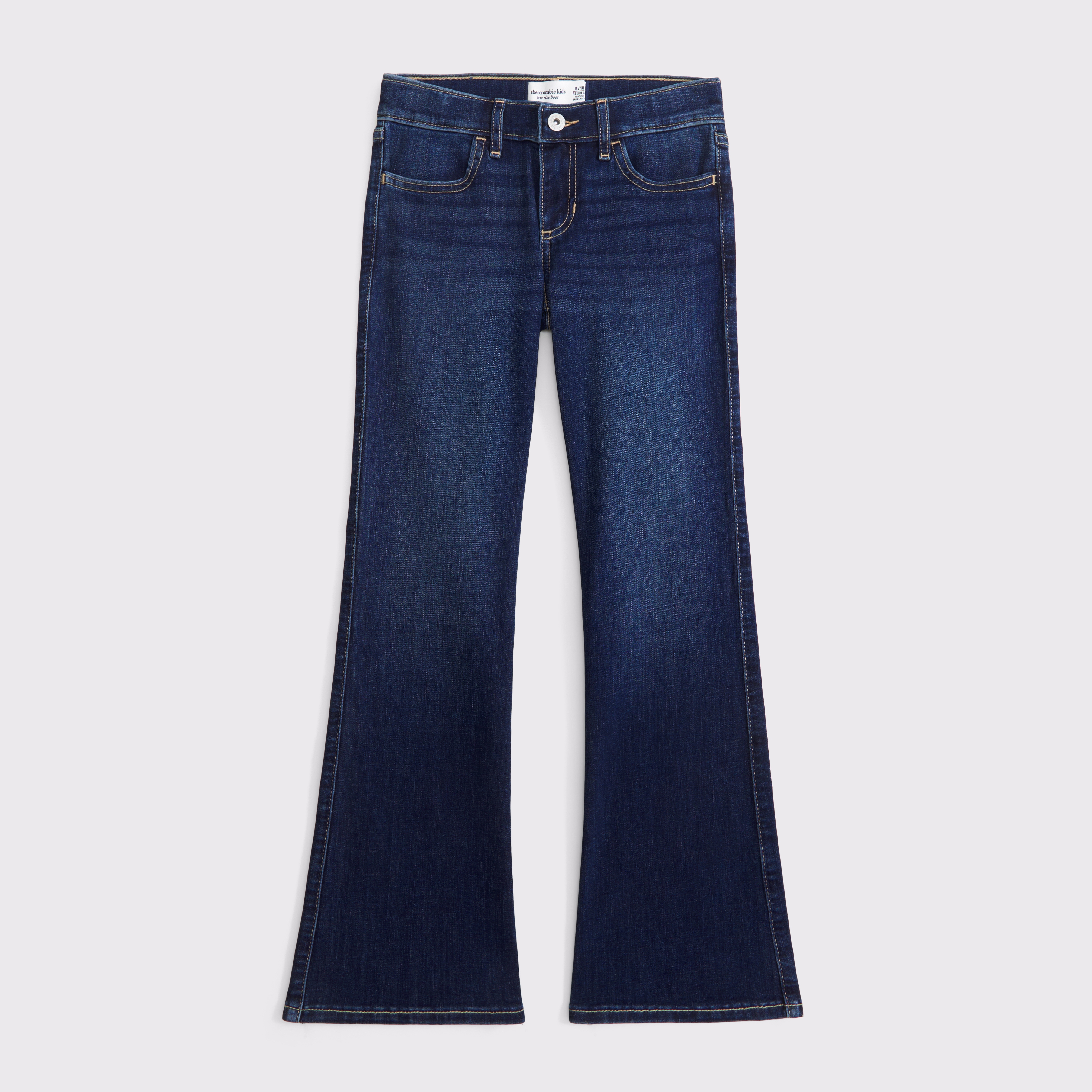 Abercrombie & Fitch Low Rise Bootcut Jeans In Blue