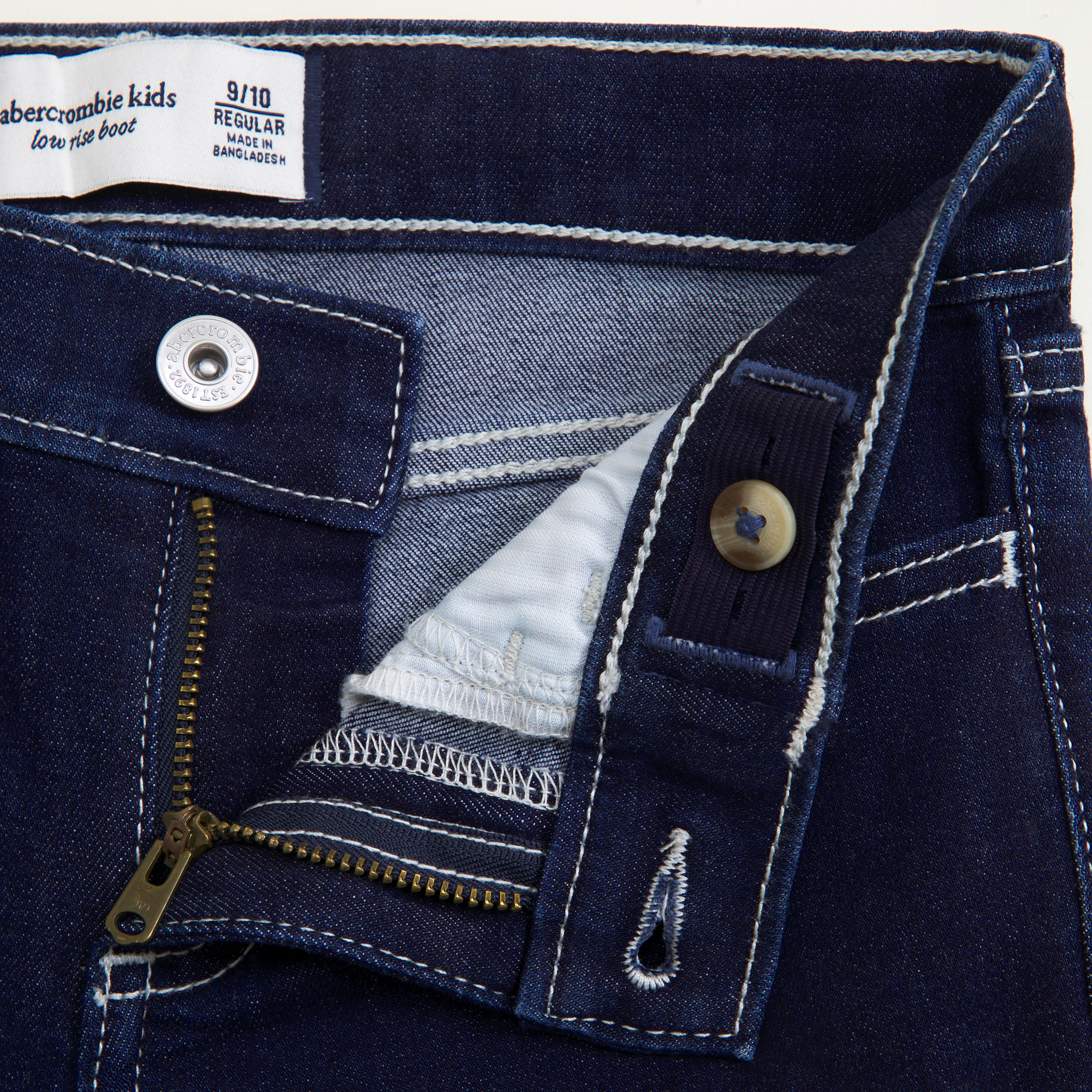 Abercrombie & Fitch Low Rise Bootcut Jeans In Blue