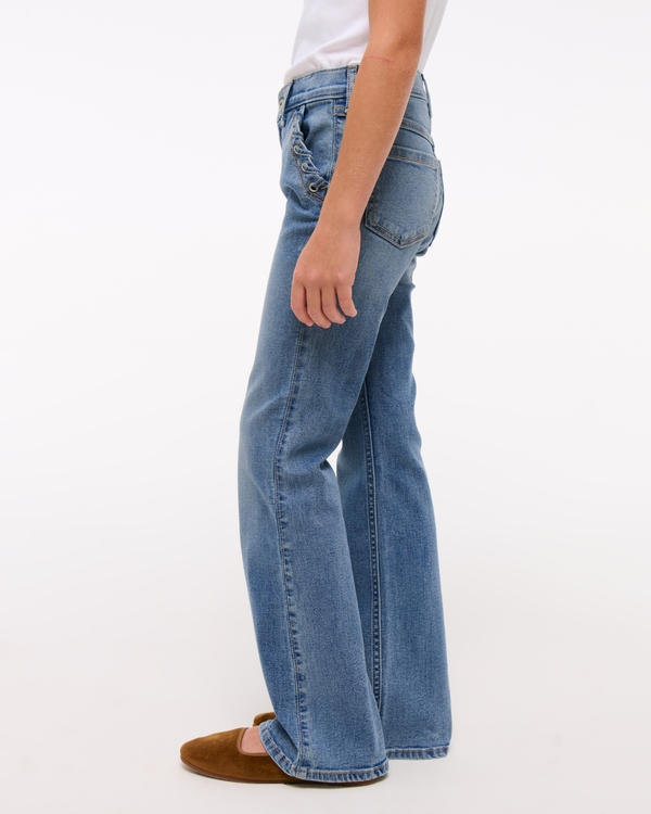 high rise flare jeans