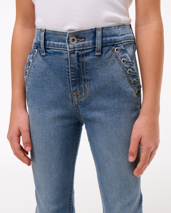 high rise flare jeans