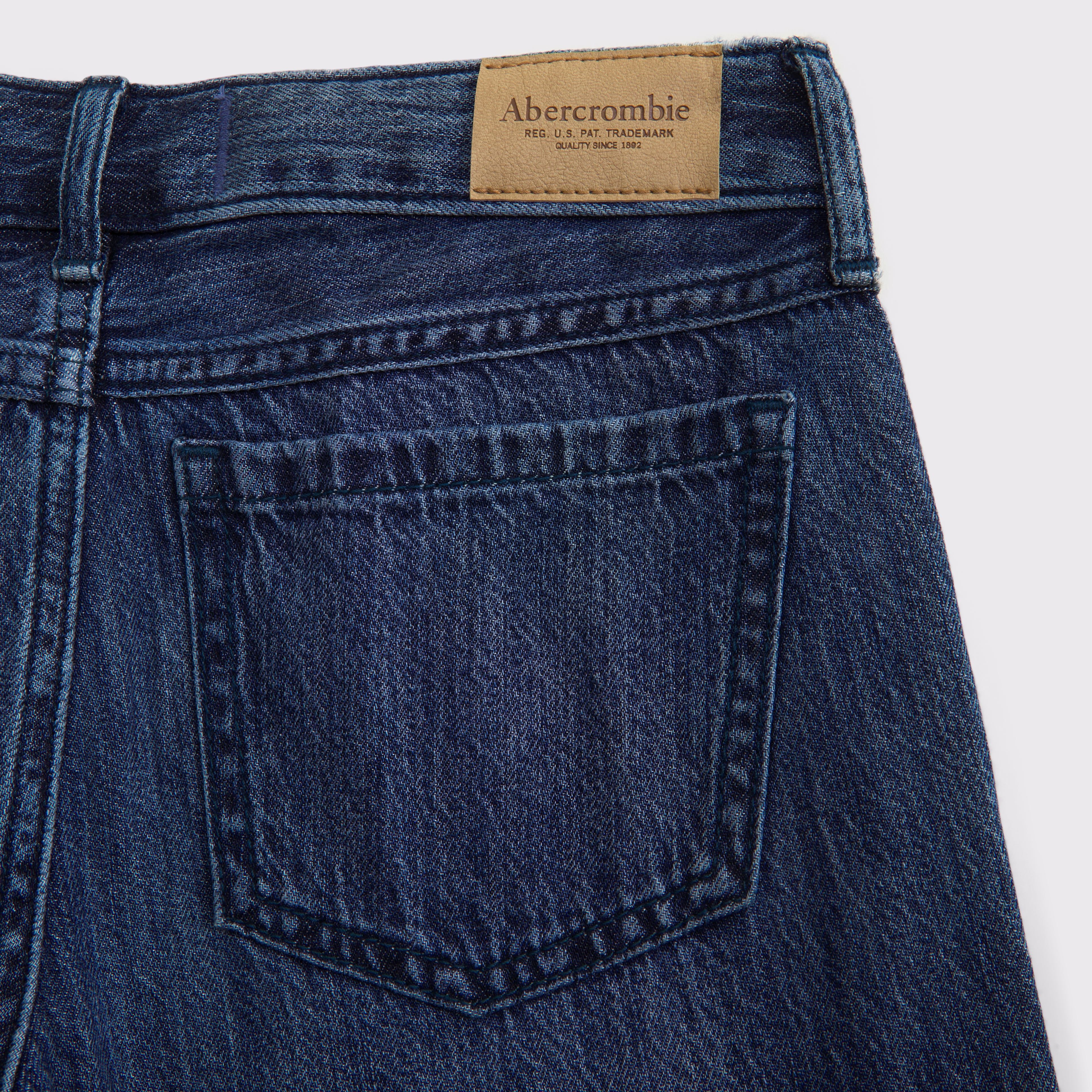Abercrombie & Fitch Low Rise Baggy Jeans In Blue