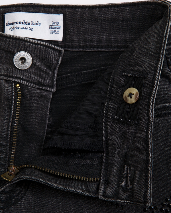 high rise wide leg jeans