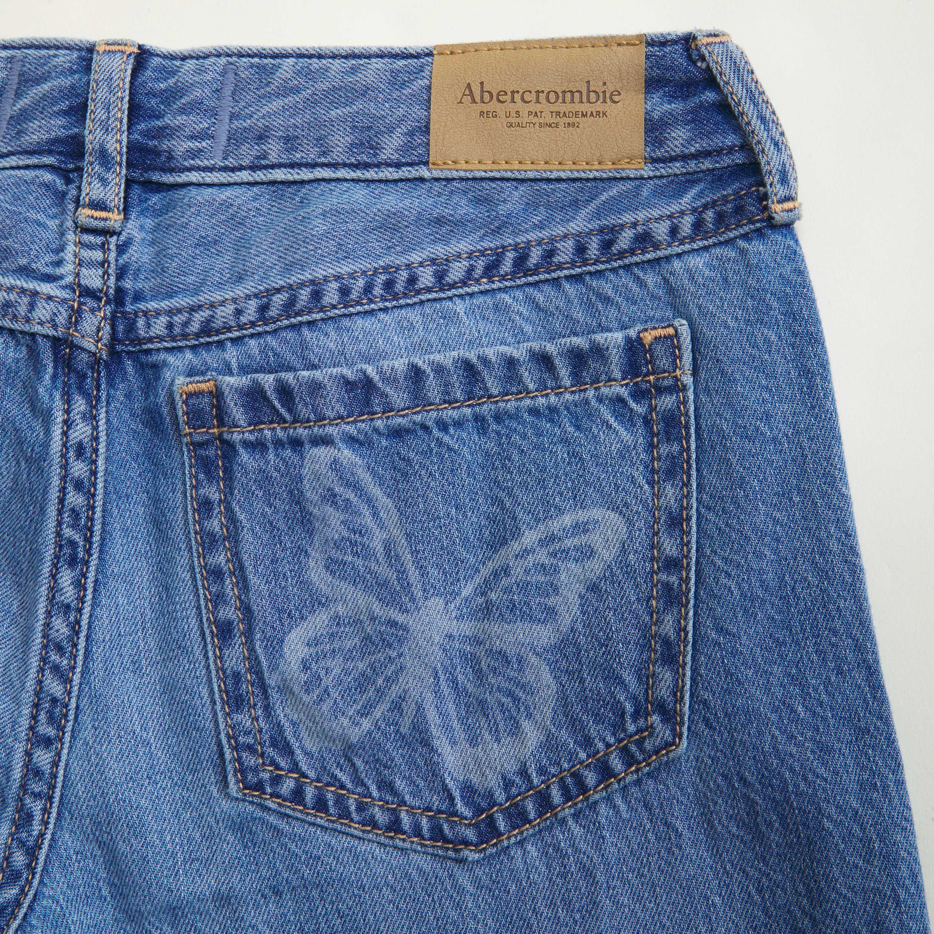 Abercrombie & Fitch Kids' Low Rise Baggy Jeans In Blue