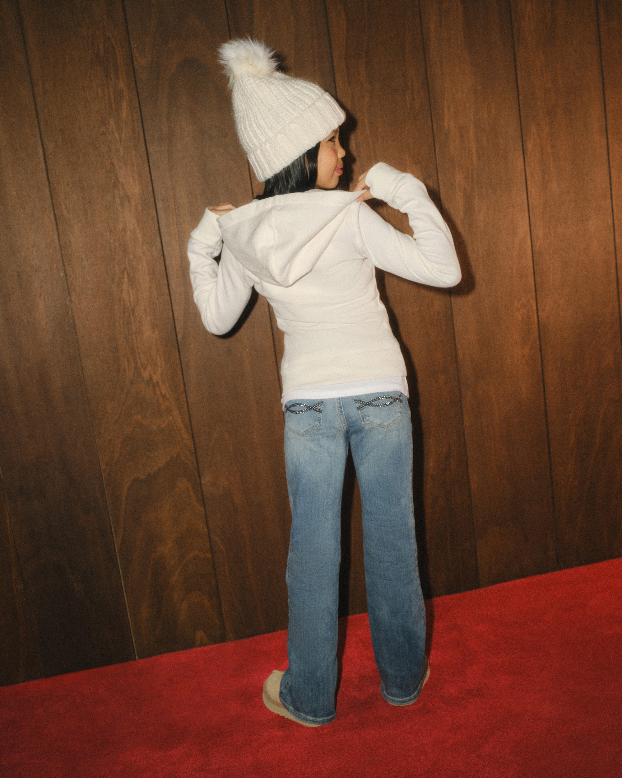 Abercrombie & Fitch Kids' Low Rise Bootcut Jeans In Brown