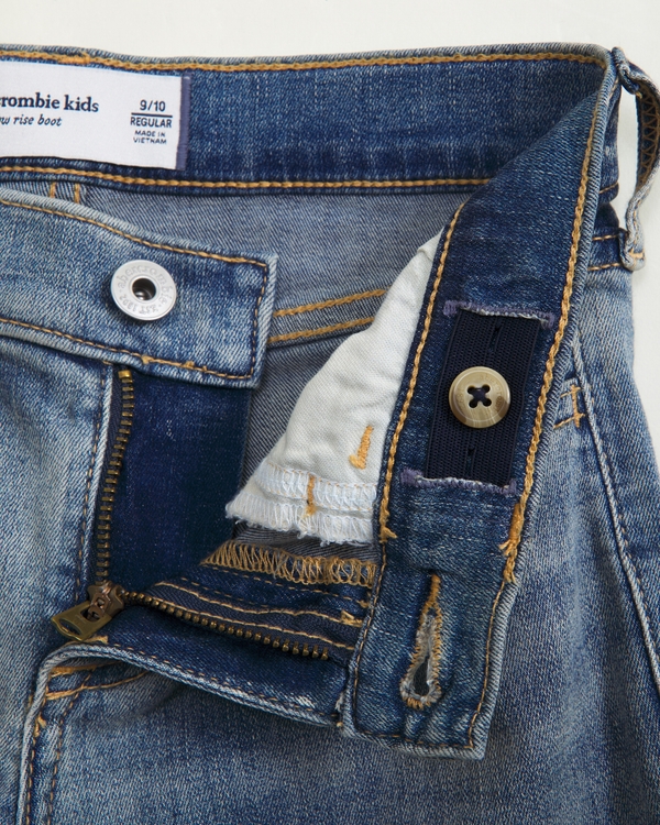 low rise bootcut jeans