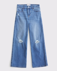 high rise wide leg jeans