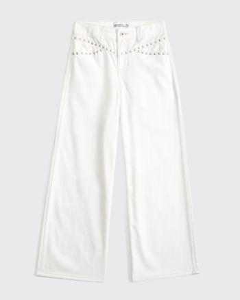 high rise ultra wide leg jeans from Abercrombie & Fitch - $19.97