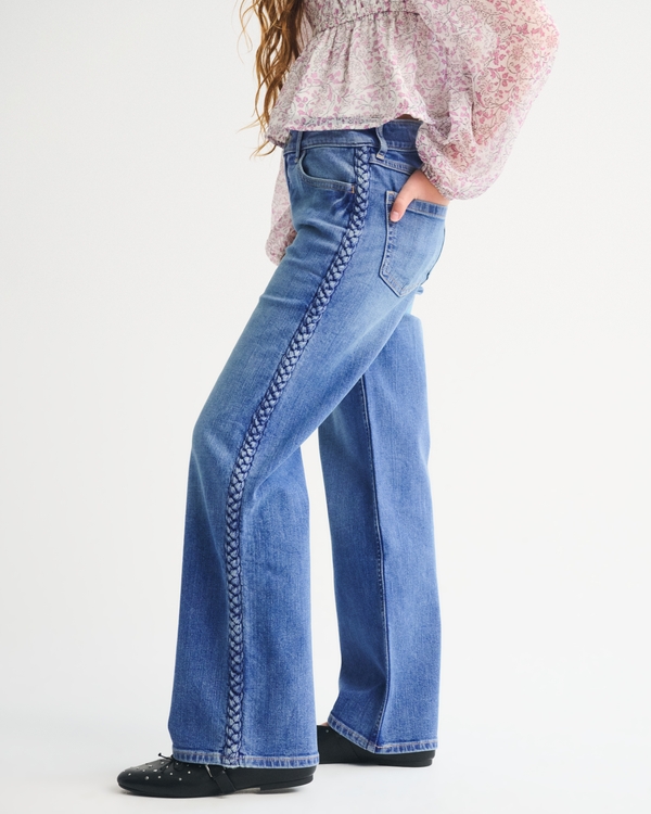 high rise wide leg jeans