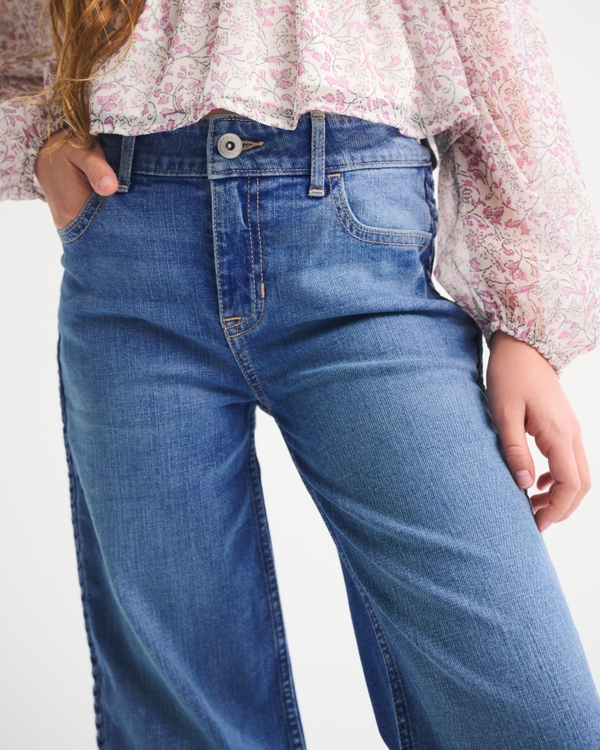 high rise wide leg jeans