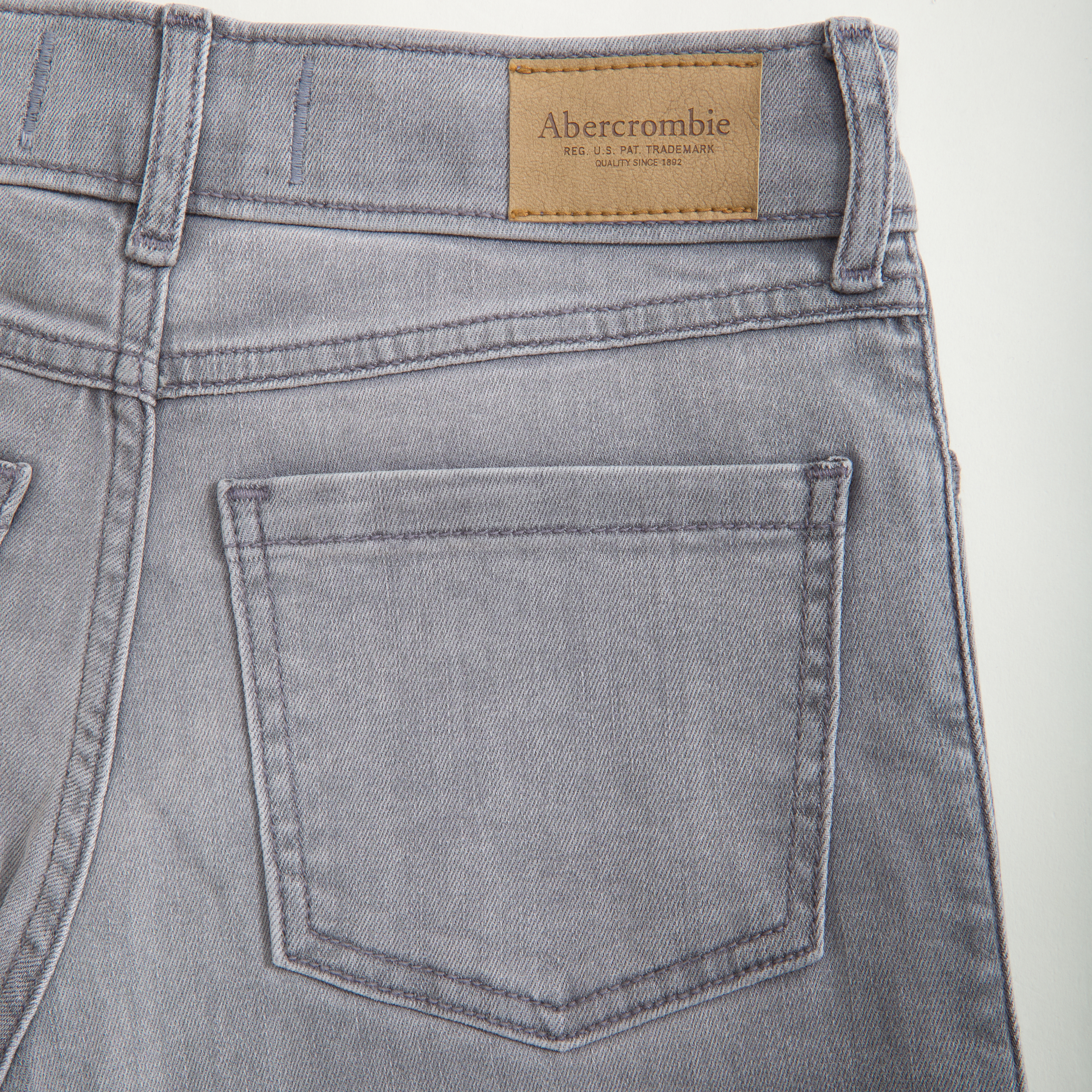 Abercrombie & Fitch High Rise Wide Leg Jeans In Blue