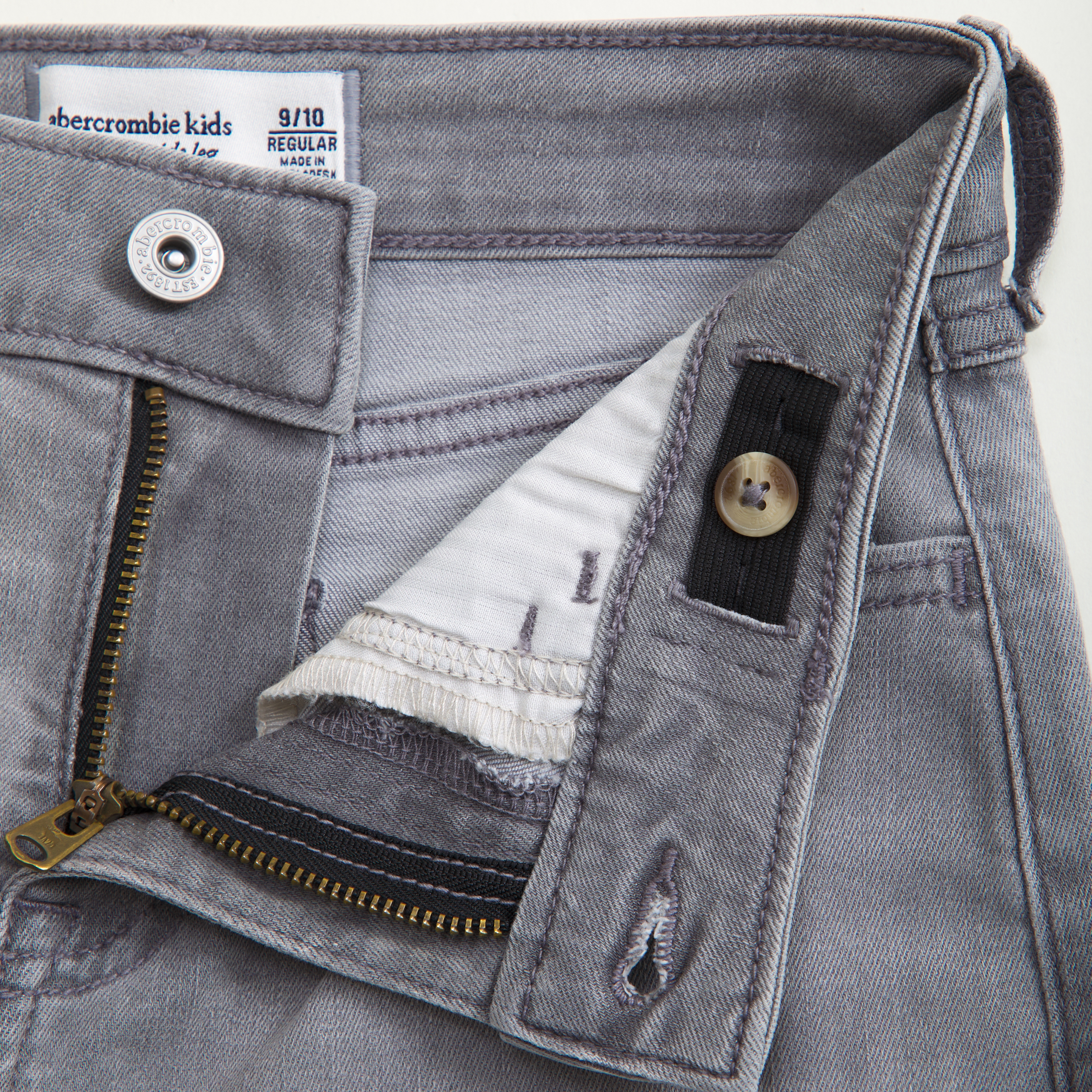 Abercrombie & Fitch High Rise Wide Leg Jeans In Blue