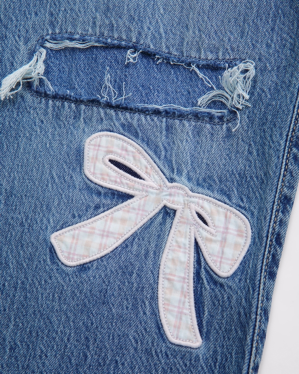 low rise baggy jeans, Light Wash view 2