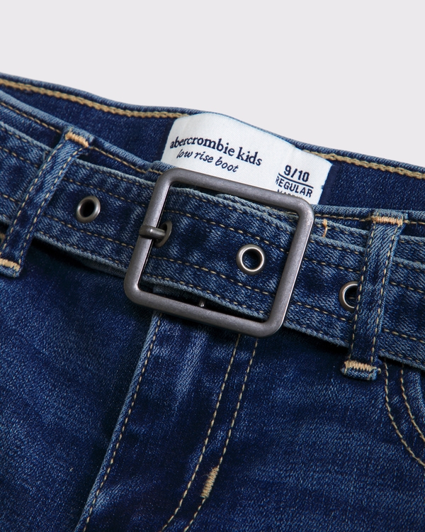 low rise bootcut jeans, Medium Wash view 2